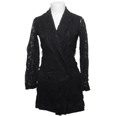 Manteau (Noir) de Love Triangle Coton, Polyamide