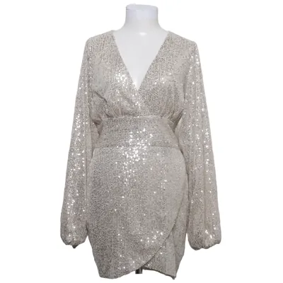 Cocktailjurk (Zilver) van Pretty Lavish Elastaan, Polyester