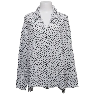 Shirt (White, Black) from XLNT by KappAhl Viscose