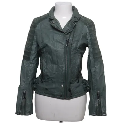 Veste de motard (Vert) de Rookie Cuir, Polyester
