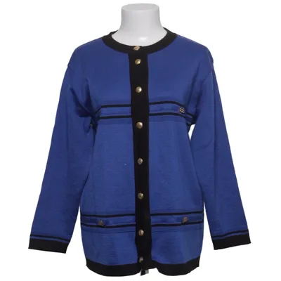 Cardigan (Blauw, Zwart) van Quimo Acryl, Wol