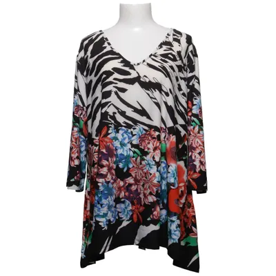Blus (Svart, Flerfärgad) från Elisabeth Naeem Elastan, Polyester