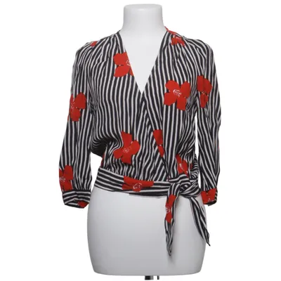 Wikkelblouse (Zwart, Wit, Rood) van Madewell Viscose