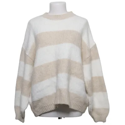 Sweater (Beige, White) from LXA Acrylic, Polyamide