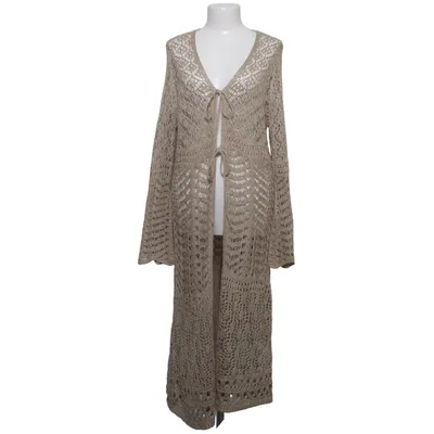 Cardigan (Beige) from Amisu Knitwear Acrylic, Metallic fiber, Polyester