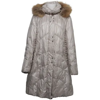 Dunfrakke (Beige) fra Frandsen Dun, Fjer, Polyamid, Polyester