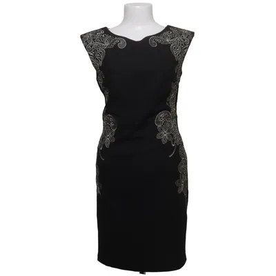 Cocktail dress (Black, Beige) from Oxygene Elastane, Polyester