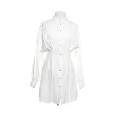 Skjortklänning (Vit) från Topshop Bomull, Elastan, Polyester