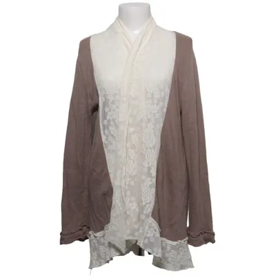 Strickjacke (Grau, Weiß) von Ester Elenora Angora, Polyamid, Viskose