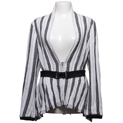 Cardigan cache-cœur (Blanc, Noir) de Beate Heymann