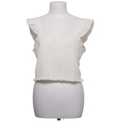 Crop top (Wit) van Divided by H&M Elastaan, Polyester