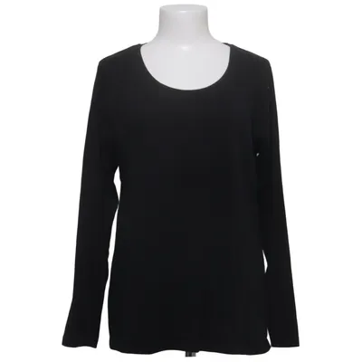 Langarmshirt (Schwarz) von Basic You Elasthan, Bio-Baumwolle