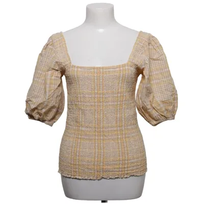 Crop top (Gul, Hvid) fra Knowledge Cotton Apparel Lyocell, Økologisk bomuld