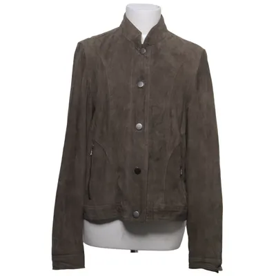 Leren jack (Grijs) van Betty Barclay Leer, Polyester