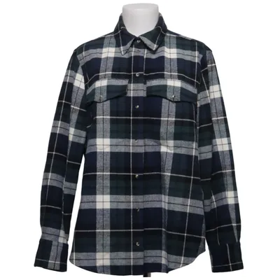 Flannel skjorte (Blå, Grøn, Hvid) fra Sézane Økologisk bomuld