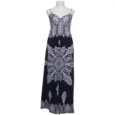 Robe longue (Bleu, Blanc) de Taubert Élasthane, Polyester