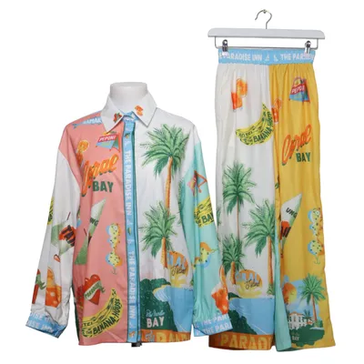 Set (White, Yellow, Multicolored) Linen, Polyester