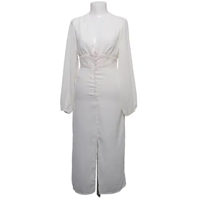 Jurk (Wit) van Gina Tricot Elastaan, Polyester