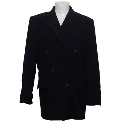 Blazer (Bleu) de Crisca Cachemire, Nylon, Laine