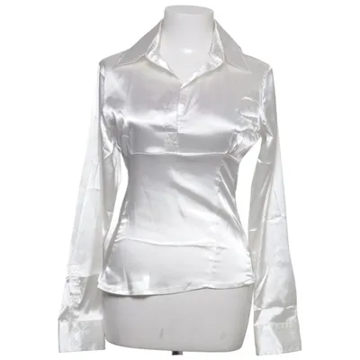 Blus (Vit) från B. Curved Elastan, Polyester