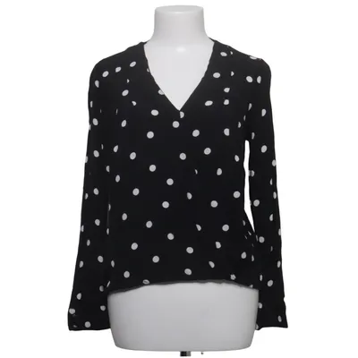Bluse (Sort, Hvid) fra Bondelid Viscose