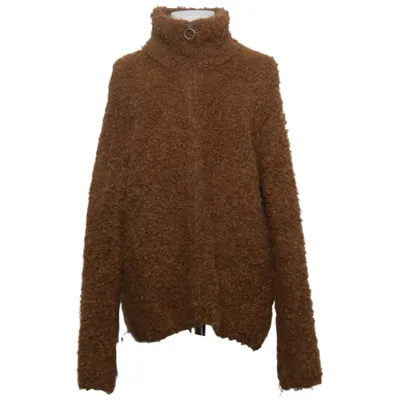 Fleece jas (Bruin) van Oui Acryl, Mohair, Polyamide, Wol