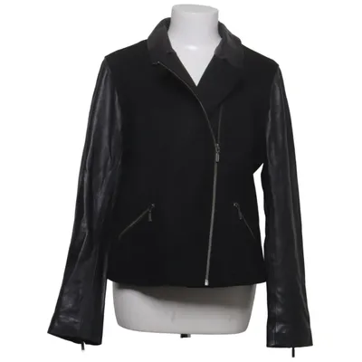 Bikerjacka (Svart) från Caroll Skinn, Polyester, Viskos, Ull