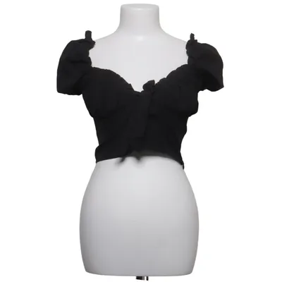Crop top (Noir) de NA-KD Coton, Polyester