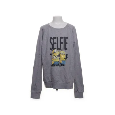 Collegetröja (Grå, Gul, Blå) från Minions Bomull, Polyester