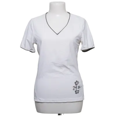 T-shirt (White, Brown) from Crane Sports Elastane, Polyamide