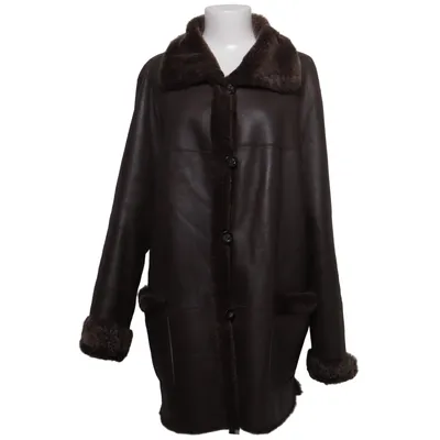 Shearling Jacke (Braun) von Madeleine Leder