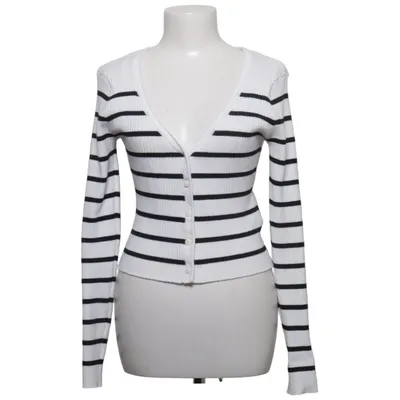 Strickjacke (Weiß, Schwarz) von Clockhouse by C&A Baumwolle, Polyester, Viskose