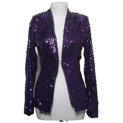 Blazer (Purple) from Via Elastane, Polyester, Viscose