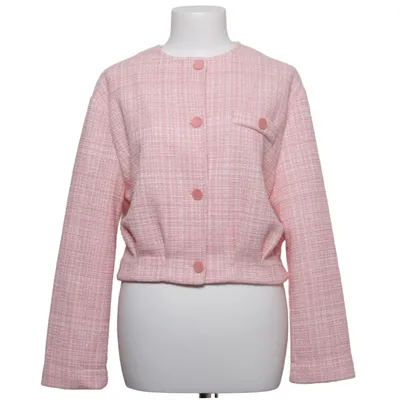 Skjortejakke (Pink, Hvid) fra Rich & Royal Bomuld, Metallfiber, Polyamid, Polyester, Viscose