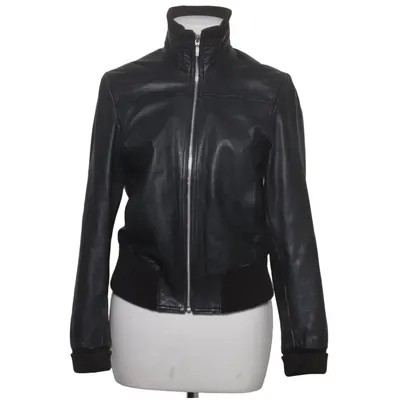 Bomber jacket (Black) from Amoress Leather, Polyester