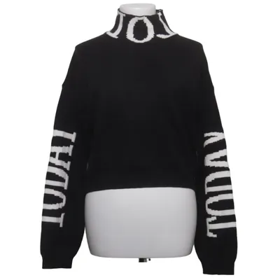Pul à col roulé (Noir, Blanc) de J&H Fashion Nylon, Viscose