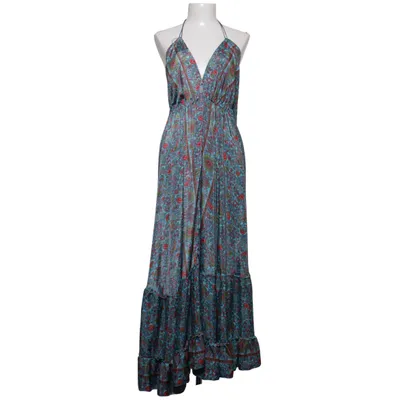 Maxi dress (Turquoise, Multicolored) from Terranova Polyester, Silk