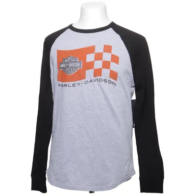 Baseballtröja (Grå, Svart) från Harley Davidson Bomull, Polyester