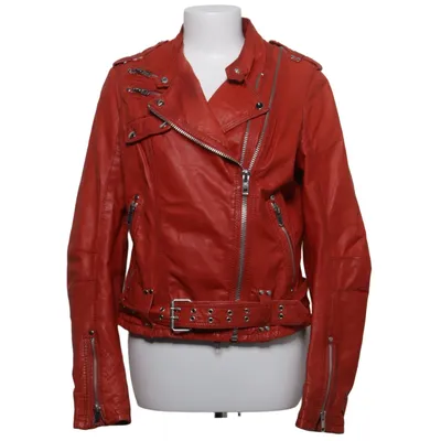 Biker jacket (Red) from Jofama by Kenza Leather, Polyester