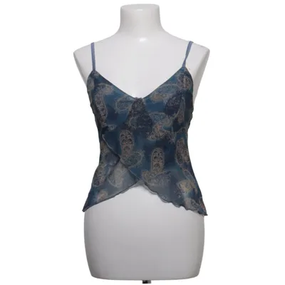 Crop top (Blauw, Bruin) van Romwe Elastaan, Polyester