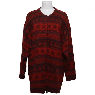 Cardigan (Red, Brown) from BB Design Jytte Meilvang Acrylic, Wool