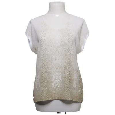 Haut (Blanc, Marron) de 123 Paris Élasthane, Polyester, Viscose