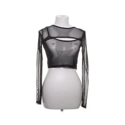 Crop top (Svart) från Urban Outfitters Elastan, Polyester