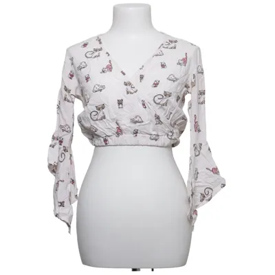 Wrap blouse (White, Multicolored) from Angie Viscose