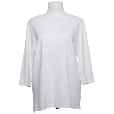 T-shirt à manches longues (Blanc) de Basic Concept Élasthane, Viscose