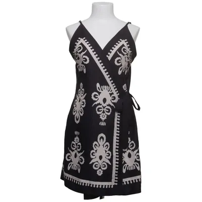 Robe portefeuille (Noir, Blanc) de Shein Élasthane, Polyester