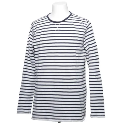 Långärmad t-shirt (Blå, Vit) från Hampton Republic Bomull