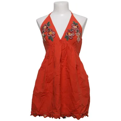 Halterneck dress (Red, Multicolored) from Free People Cotton, Polyester, Viscose