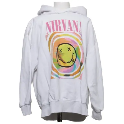 Sweat à capuche (Blanc) de Nirvana Coton, Polyester