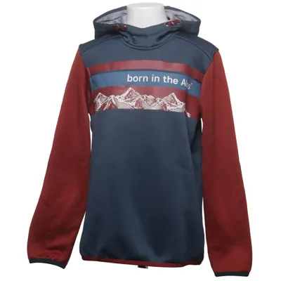 Huvtröja (Röd, Grå) från Born in the Alps Elastan, Polyester
